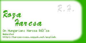 roza harcsa business card